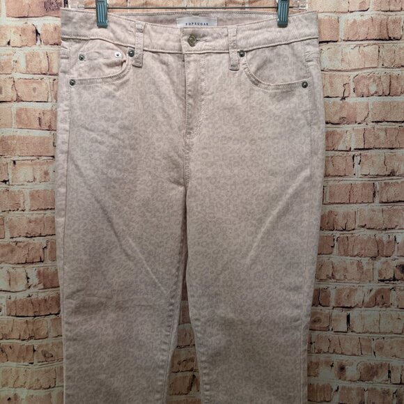 POPSUGAR Leopard Print Skinny Jeans Size 8 - Picture 3 of 12
